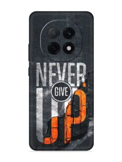 Never Give Up Embossed Soft Silicone Case for Oppo F29 Pro (5G)