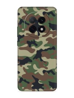 Army Military Camouflage Dark Green Embossed Soft Silicone Case for Oppo F29 Pro (5G)