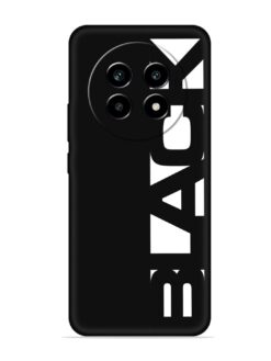 Black Typo Embossed Soft Silicone Case for Realme 14 Pro Lite (5G)