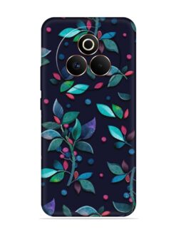 Decorative Watercolor Flower Embossed Soft Silicone Case for Realme P3 Pro (5G)