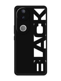 Black Typo Embossed Soft Silicone Case for Vivo V50 (5G)