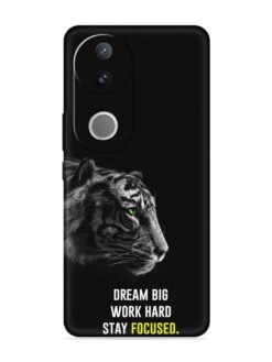 Dream Big Work Hard Embossed Soft Silicone Case for Vivo V50 (5G)
