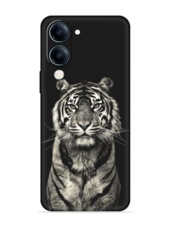 Tiger Art Embossed Soft Silicone Case for Vivo Y19E