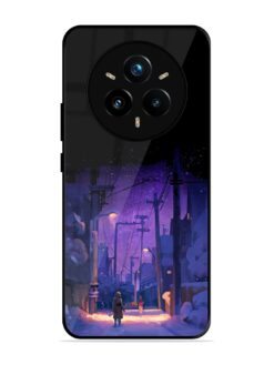 Winter Anime Art Glossy Metal Phone Cover for Realme 14 Pro (5G)