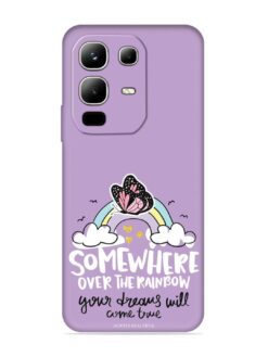 Rainbow Butterfly Design Embossed Soft Silicone Case for Infinix Note 50X (5G)