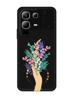 Flower On Hand Embossed Soft Silicone Case for Infinix Note 50X (5G)