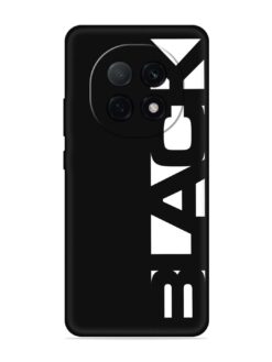 Black Typo Embossed Soft Silicone Case for Oppo F29 (5G)