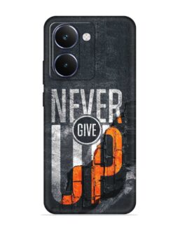 Never Give Up Embossed Soft Silicone Case for Realme P3 Ultra (5G)