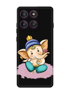 Bal Ganesh Vector Art Embossed Soft Silicone Case for Motorola Moto Edge 60 Pro (5G)