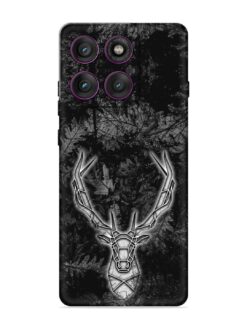 Ancient Deer Embossed Soft Silicone Case for Motorola Moto Edge 60 Pro (5G)