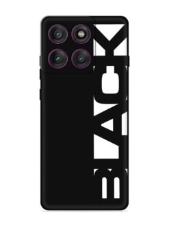 Black Typo Embossed Soft Silicone Case for Motorola Moto Edge 60 Pro (5G)