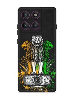 Pillars Of Ashoka Embossed Soft Silicone Case for Motorola Moto Edge 60 Pro (5G)