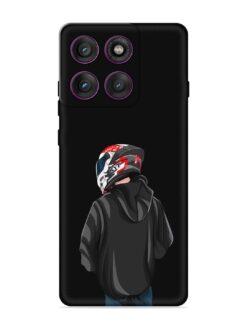 Motorcycle Rider Embossed Soft Silicone Case for Motorola Moto Edge 60 Pro (5G)