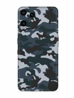 Dark Blue Army Military Art Embossed Soft Silicone Case for Nothing CMF Phone 2 Pro (5G)