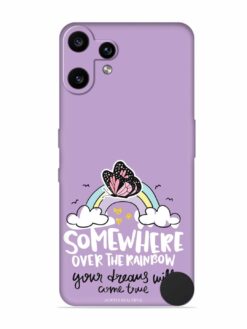 Rainbow Butterfly Design Embossed Soft Silicone Case for Nothing CMF Phone 2 Pro (5G)