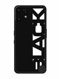 Black Typo Embossed Soft Silicone Case for Nothing CMF Phone 2 Pro (5G)