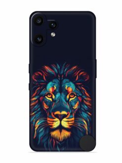 Colorful Lion Embossed Soft Silicone Case for Nothing CMF Phone 2 Pro (5G)