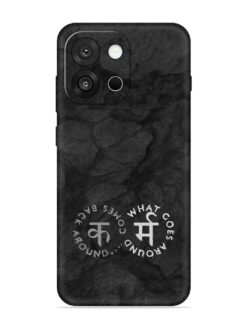Karma Hindi Word Embossed Soft Silicone Case for Oneplus 13S (5G)