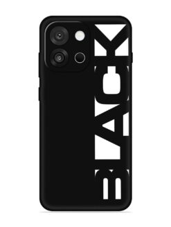 Black Typo Embossed Soft Silicone Case for Oneplus 13S (5G)