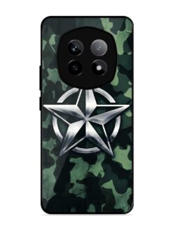 Indian Army Star Design Glossy Metal Phone Cover for Realme P2 Pro (5G)