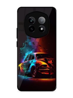 High Classic Car Art Glossy Metal Phone Cover for Realme P2 Pro (5G)