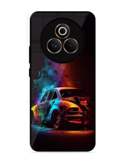 High Classic Car Art Glossy Metal Phone Cover for Realme P3 Pro (5G)