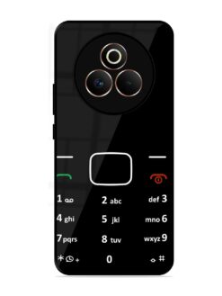 Retro Cellphone Bottons Glossy Metal Phone Cover for Realme P3 Pro (5G)