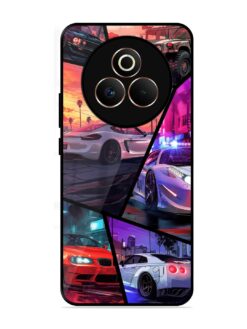 Ride In Pixels Glossy Metal Phone Cover for Realme P3 Pro (5G)