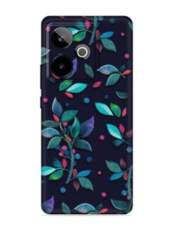 Decorative Watercolor Flower Embossed Soft Silicone Case for Realme Gt 7 (5G)