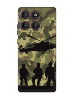 Army Heros Embossed Soft Silicone Case for Motorola Moto Edge 60 (5G)