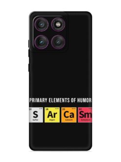 Primary Elements Humor Embossed Soft Silicone Case for Motorola Moto Edge 60 (5G)