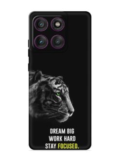 Dream Big Work Hard Embossed Soft Silicone Case for Motorola Moto Edge 60 (5G)