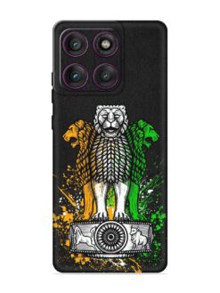 Pillars Of Ashoka Embossed Soft Silicone Case for Motorola Moto Edge 60 (5G)