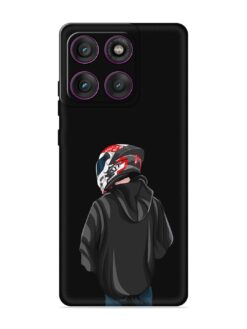 Motorcycle Rider Embossed Soft Silicone Case for Motorola Moto Edge 60 (5G)