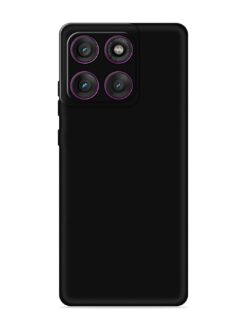 Plain Black Soft Silicone Case for Motorola Moto Edge 60 (5G)