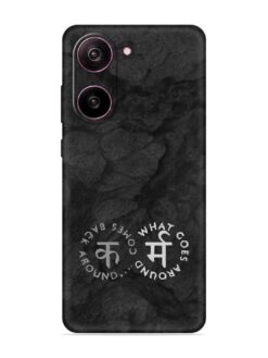Karma Hindi Word Embossed Soft Silicone Case for Oneplus Nord Ce 5 (5G)