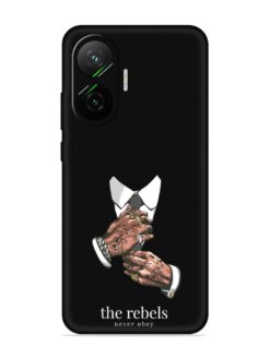 Rebels Slogan Man Embossed Soft Silicone Case for Poco F7 (5G)