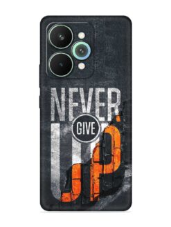 Never Give Up Embossed Soft Silicone Case for Realme 15 Pro (5G)