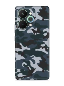 Dark Blue Army Military Art Embossed Soft Silicone Case for Realme 15 Pro (5G)