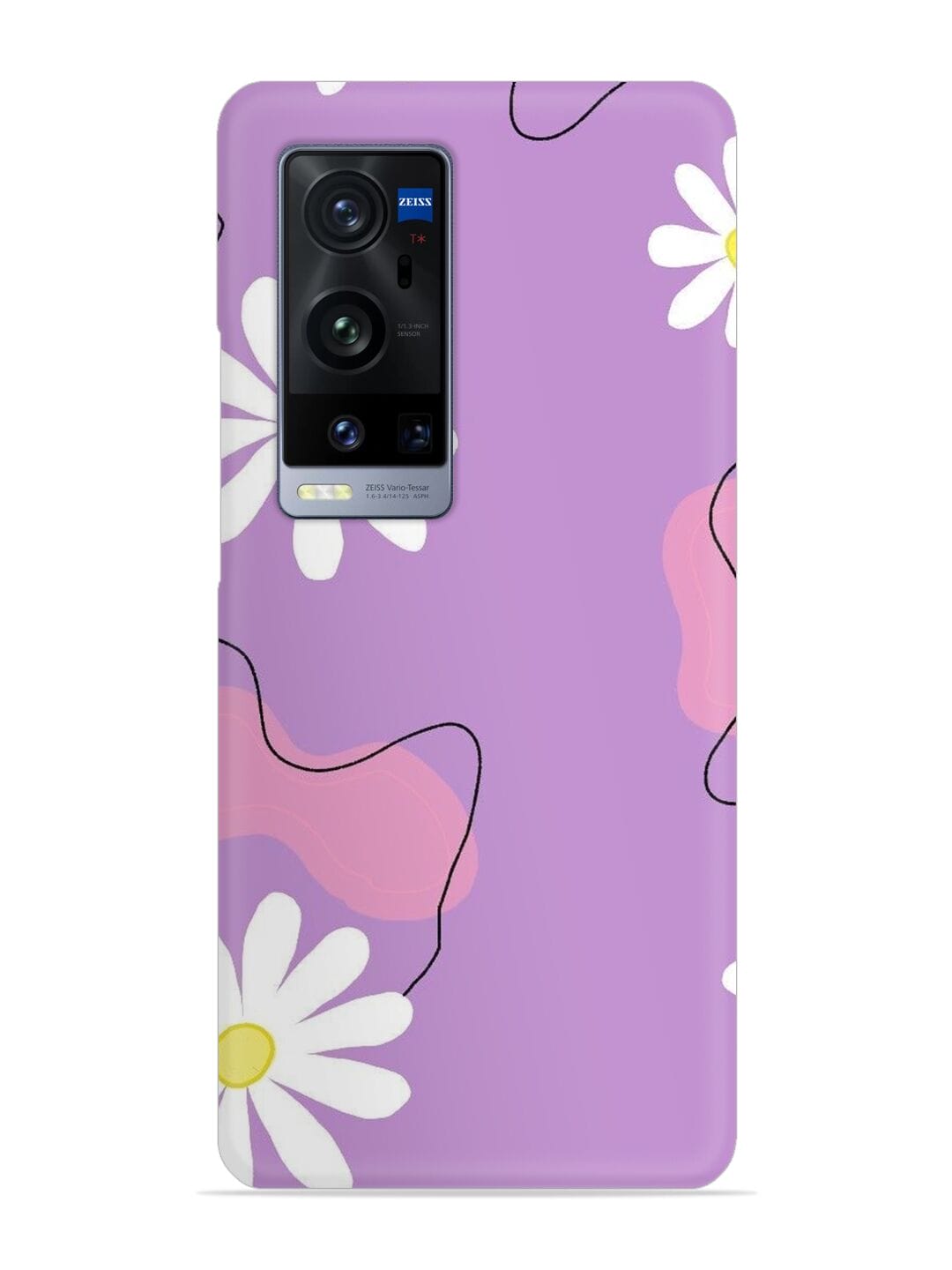 Buy Minimalist Floral Pattern Snap Case for Vivo X60 Pro Plus at 99  Only Zapvi