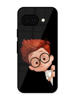 Smart Boy Cartoon Glossy Metal Phone Cover for Google Pixel 9A