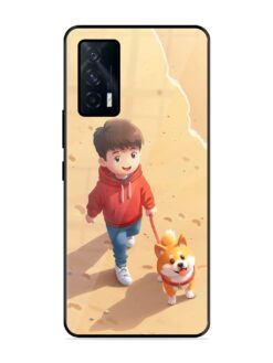 Boy & Cute Dog SoftSnap Case for Iqoo 7 (5G)