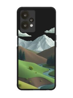 Stylized Mountain Scene SoftSnap Case for Oneplus Nord Ce 2 Lite (5G)