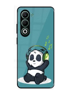 Music Panda Glossy Metal Phone Cover for Oppo A5 (5G)