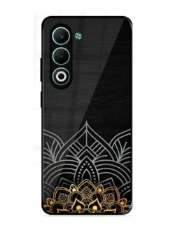 Decorative Golden Pattern Glossy Metal Phone Cover for Oppo A5 (5G)