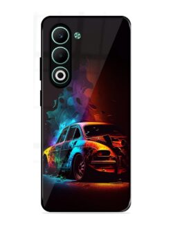 High Classic Car Art Glossy Metal Phone Cover for Oppo A5 (5G)