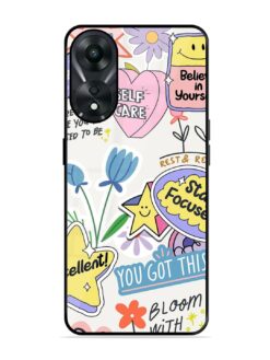 Colorful Motivational Stickers SoftSnap Case for Oppo A78 (5G)