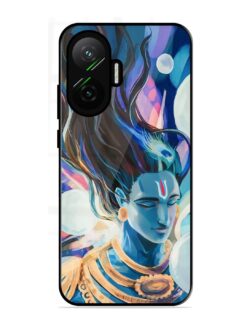 Bhagwan Sri Krishna Glossy Metal Phone Cover for Poco F7 (5G)