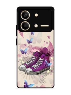 Pair Of Purple High-Top Sneakers SoftSnap Case for Poco X6 Neo (5G)