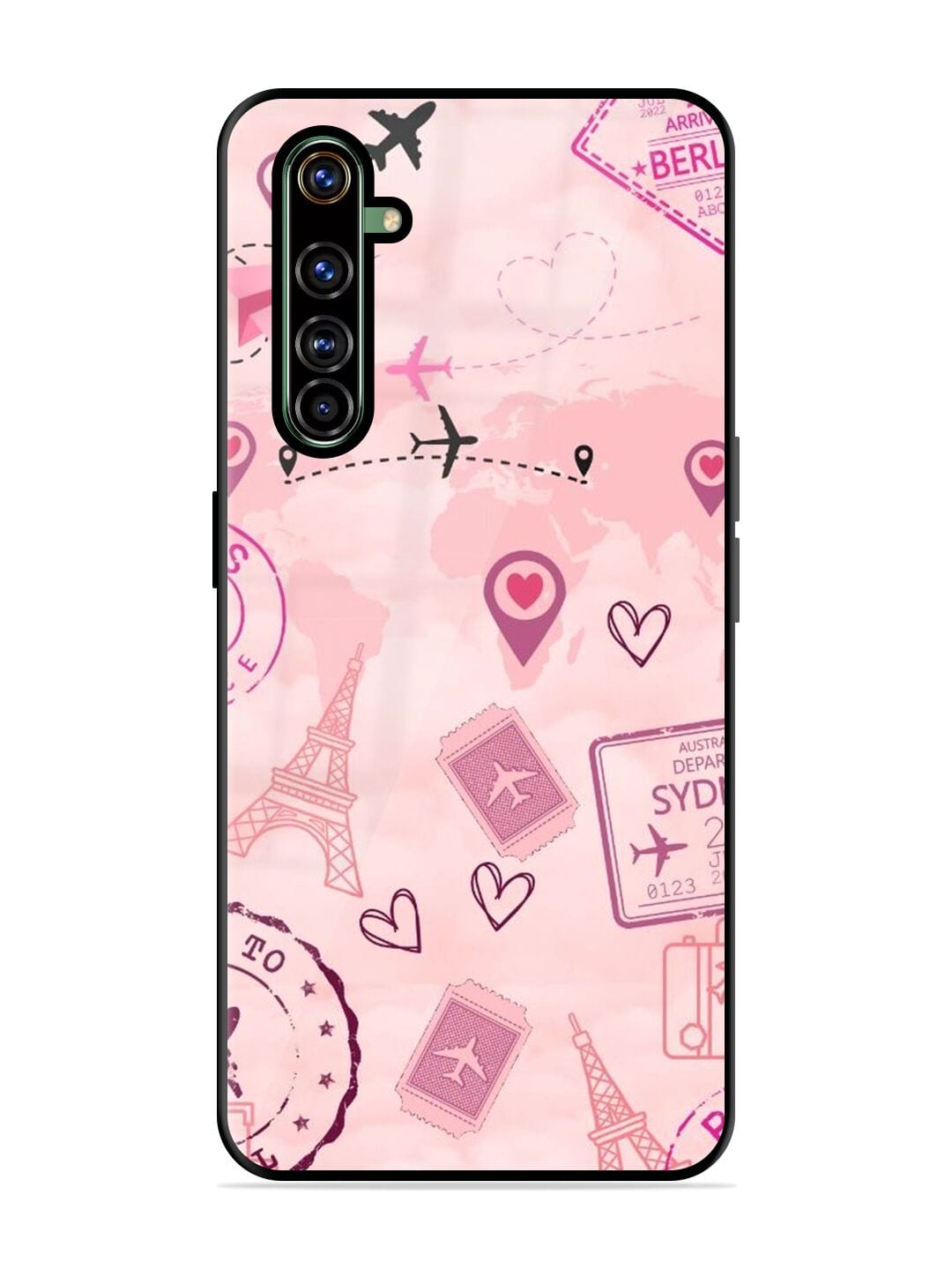 Buy Pink Passport SoftSnap Cover for Realme X50 Pro at 199